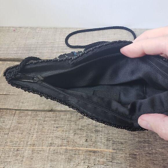 VINTAGE SIGNATURE STUDIO Zip Top Beaded Crossbody Evening Bag - Picture 8 of 10
